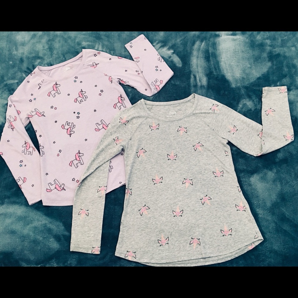 Justice Brand Lot Big Girls 14/16 Long Sleeve Tee